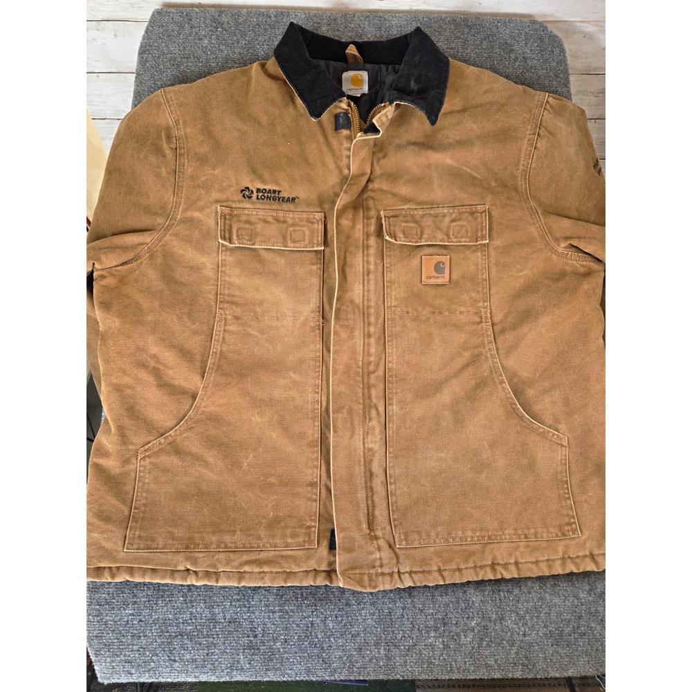 Vintage 2003 Carhartt C26 211 Sandstone Traditional Coat 2XL Brown Duck Jacket